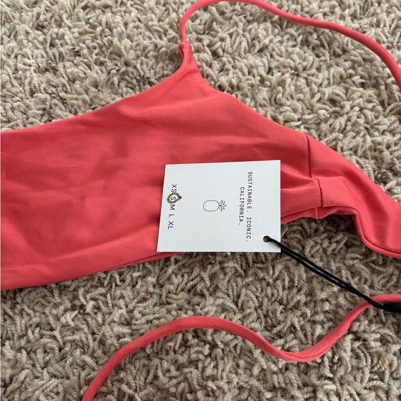 Skatie Coral Pink Two-Piece Bikini - Picture 3 of 5